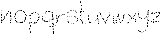 Dotted Regular otf (400) Font LOWERCASE