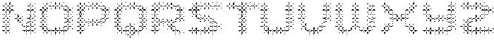 Dottles Inline otf (400) Font LOWERCASE