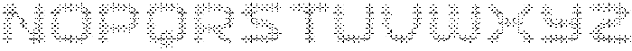 Dottles Octagon Inline otf (400) Font LOWERCASE