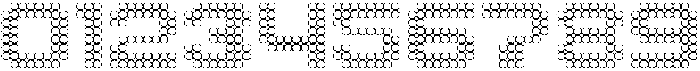 Dottles Outline otf (400) Font OTHER CHARS