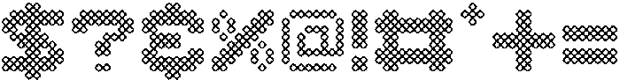 Dottles Pattern Stroke otf (400) Font OTHER CHARS