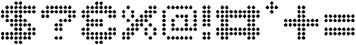 Dottles Sharp otf (400) Font OTHER CHARS