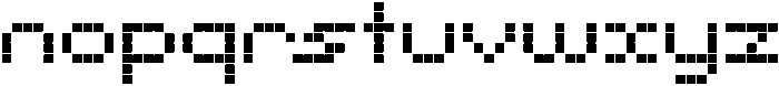 Dotty Regular otf (400) Font LOWERCASE