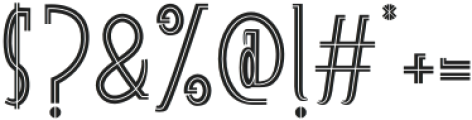 Double Frames Regular otf (400) Font OTHER CHARS