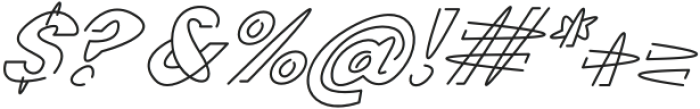 Doubler Regular Italic otf (400) Font OTHER CHARS