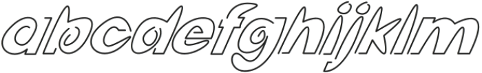 Doubler Regular Italic otf (400) Font LOWERCASE