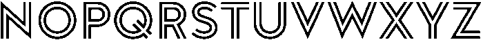 Doublez Bold otf (700) Font UPPERCASE