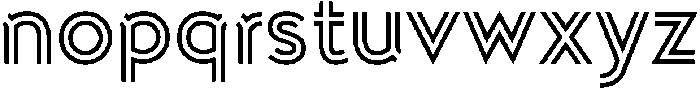 Doublez Bold otf (700) Font LOWERCASE