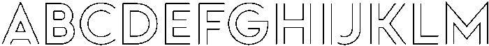 Doublez Light otf (300) Font UPPERCASE
