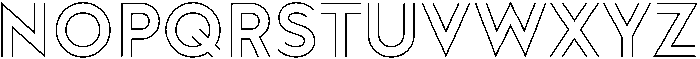 Doublez Light otf (300) Font UPPERCASE