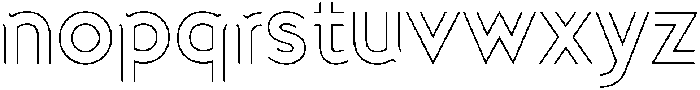 Doublez Light otf (300) Font LOWERCASE