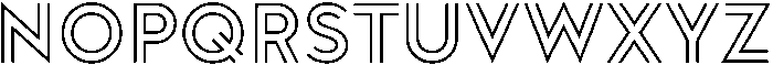 Doublez Regular otf (400) Font UPPERCASE