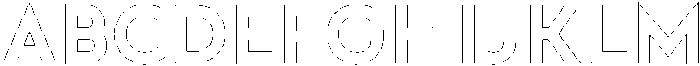 Doublez Thin otf (100) Font UPPERCASE