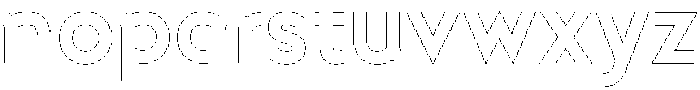 Doublez Thin otf (100) Font LOWERCASE