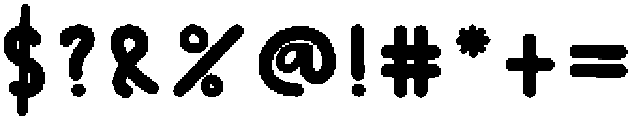 Doughnut Regular otf (400) Font OTHER CHARS