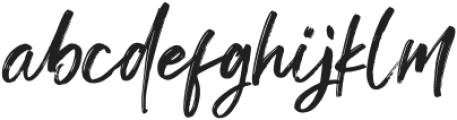 Doughty Brush Regular otf (400) Font LOWERCASE