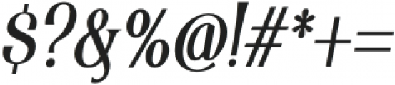 Doutzen Condensed Italic otf (400) Font OTHER CHARS