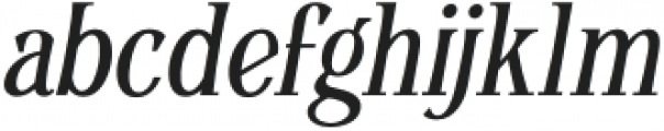 Doutzen Condensed Italic otf (400) Font LOWERCASE