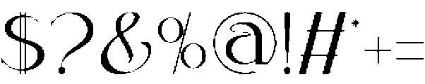 Dovaria Regular otf (400) Font OTHER CHARS
