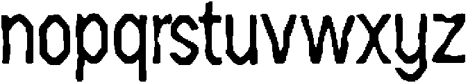 Dowefe ttf (400) Font LOWERCASE