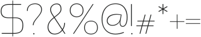 Dower Thin Condensed otf (100) Font OTHER CHARS