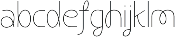Dower Thin Condensed otf (100) Font LOWERCASE