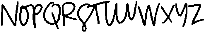Downtown Market Handwriting Font Regular otf (400) Font LOWERCASE