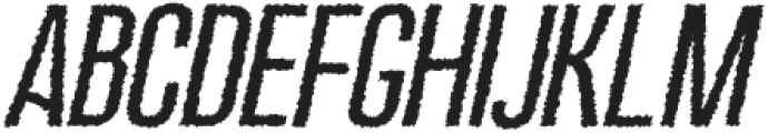 Dozed Rough Italic otf (400) Font UPPERCASE