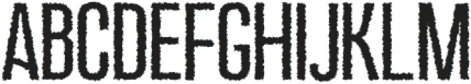 Dozed Rough Regular otf (400) Font UPPERCASE