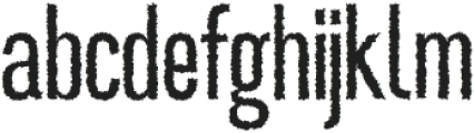 Dozed Rough Regular otf (400) Font LOWERCASE