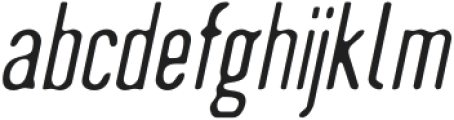 DozedBlur-Italic otf (400) Font LOWERCASE