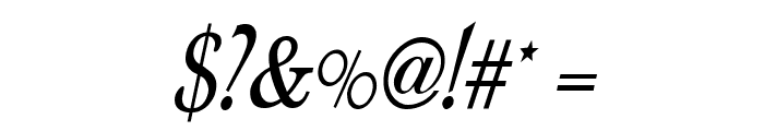 Dolphin Condensed Italic Font OTHER CHARS