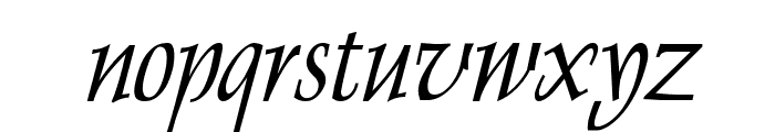 Dolphin Condensed Italic Font LOWERCASE