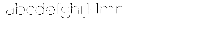 Donnerstag Hairline Font LOWERCASE