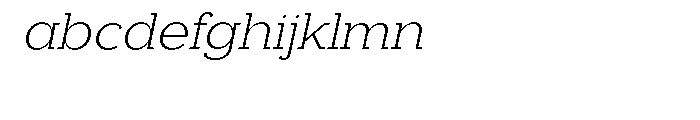 Donnerstag Light Italic Font LOWERCASE