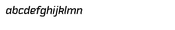 Downtempo Medium Italic Font LOWERCASE