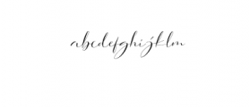 Dorothy Clark Script.otf Font LOWERCASE