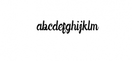 Downhill.ttf Font LOWERCASE