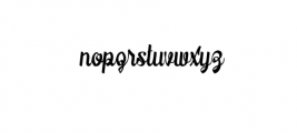 Downhill.ttf Font LOWERCASE