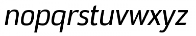 DOCU Oblique Font LOWERCASE