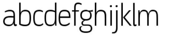 DOCU Thin Regular Font LOWERCASE