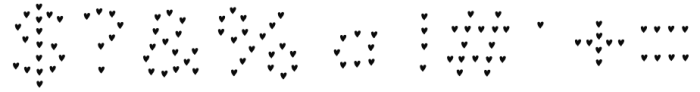 Dolcissimo Hearts Font OTHER CHARS