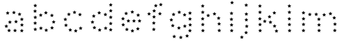 Dolcissimo Stars 2 Font LOWERCASE