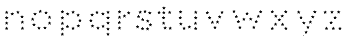 Dolcissimo Stars 2 Font LOWERCASE