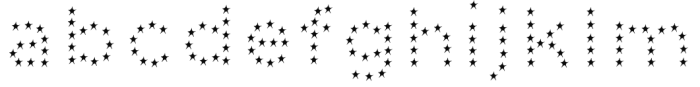 Dolcissimo Stars Font LOWERCASE