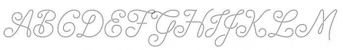 Dot Script Font UPPERCASE