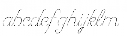 Dot Script Font LOWERCASE