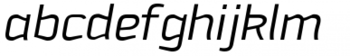 Downtempo Light Italic Font LOWERCASE