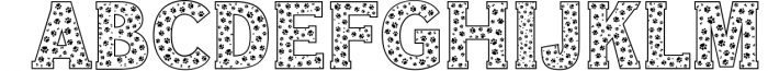 Dog Paw - Pet Font 1 Font LOWERCASE