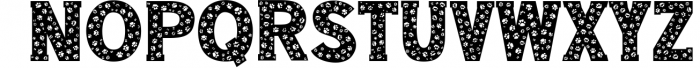 Dog Paw - Pet Font Font LOWERCASE